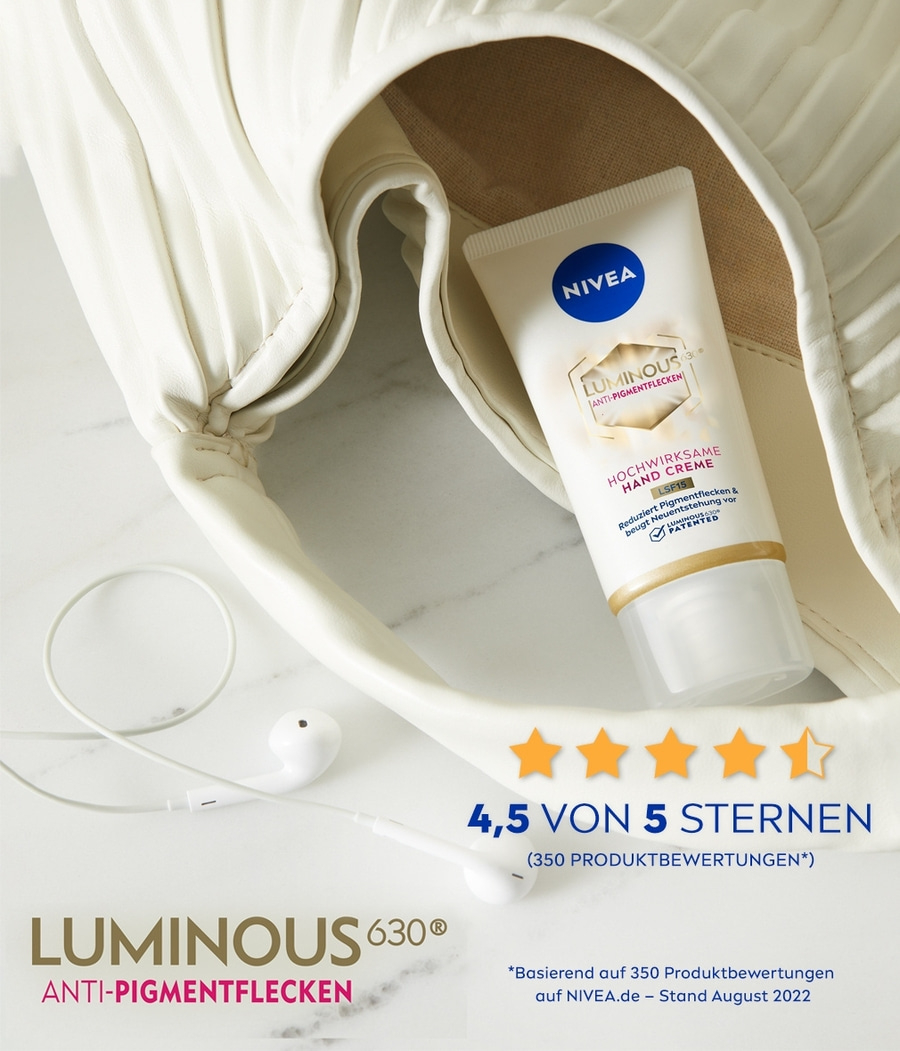 NIVEA LUMINOUS 630® Anti-Pigmentflecken Hand Creme Hyaluronsäure LSF15 2 x 50ml