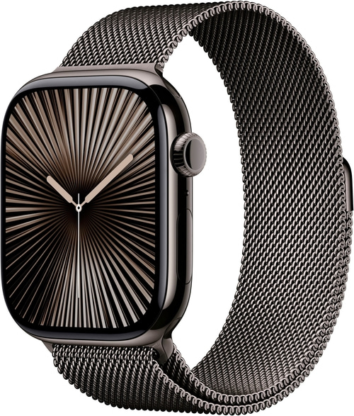 APPLE Watch S10 GPS+Cell 46 mm Titan Milanaisearmband schiefer MC7R4QF/A B-Ware
