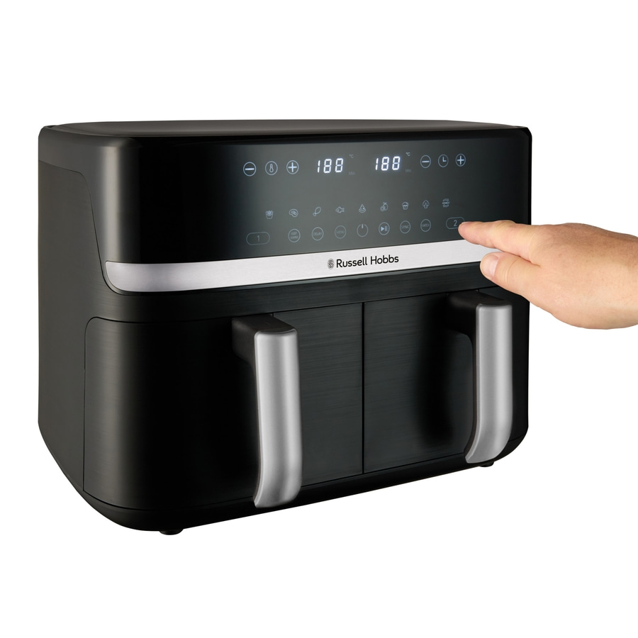 RUSSELL HOBBS Heißluftfritteuse 2 Kammern 9 L Rapid Airfryer Satisfry 27681-56