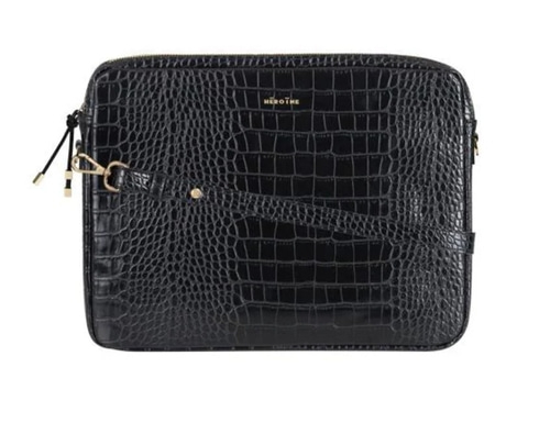 Maison Heroine 13'' Laptopcase JAMIE croco black NEU