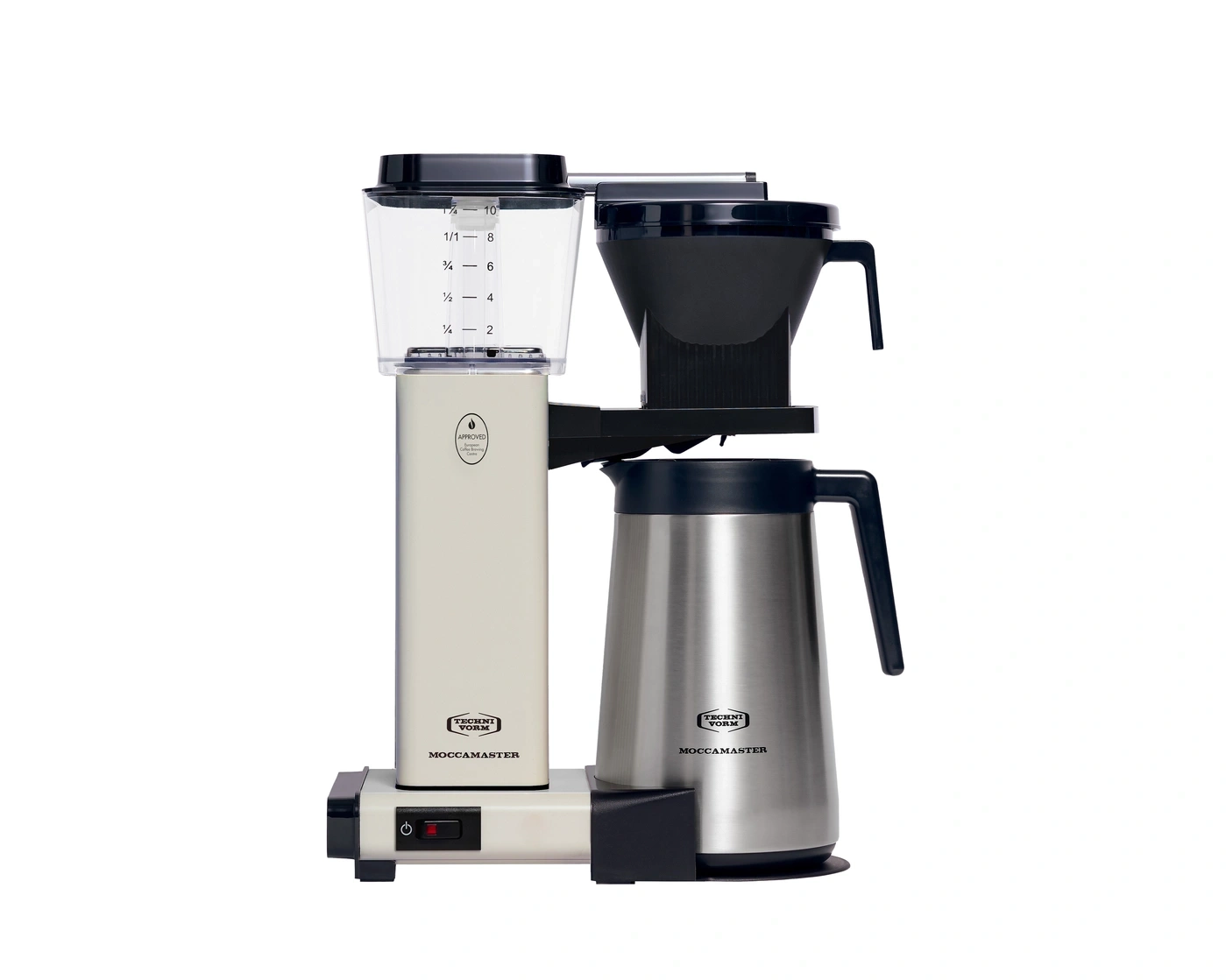 MOCCAMASTER Thermo Filterkaffeemaschine KBGT Off-White Thermoskanne weiß NEU