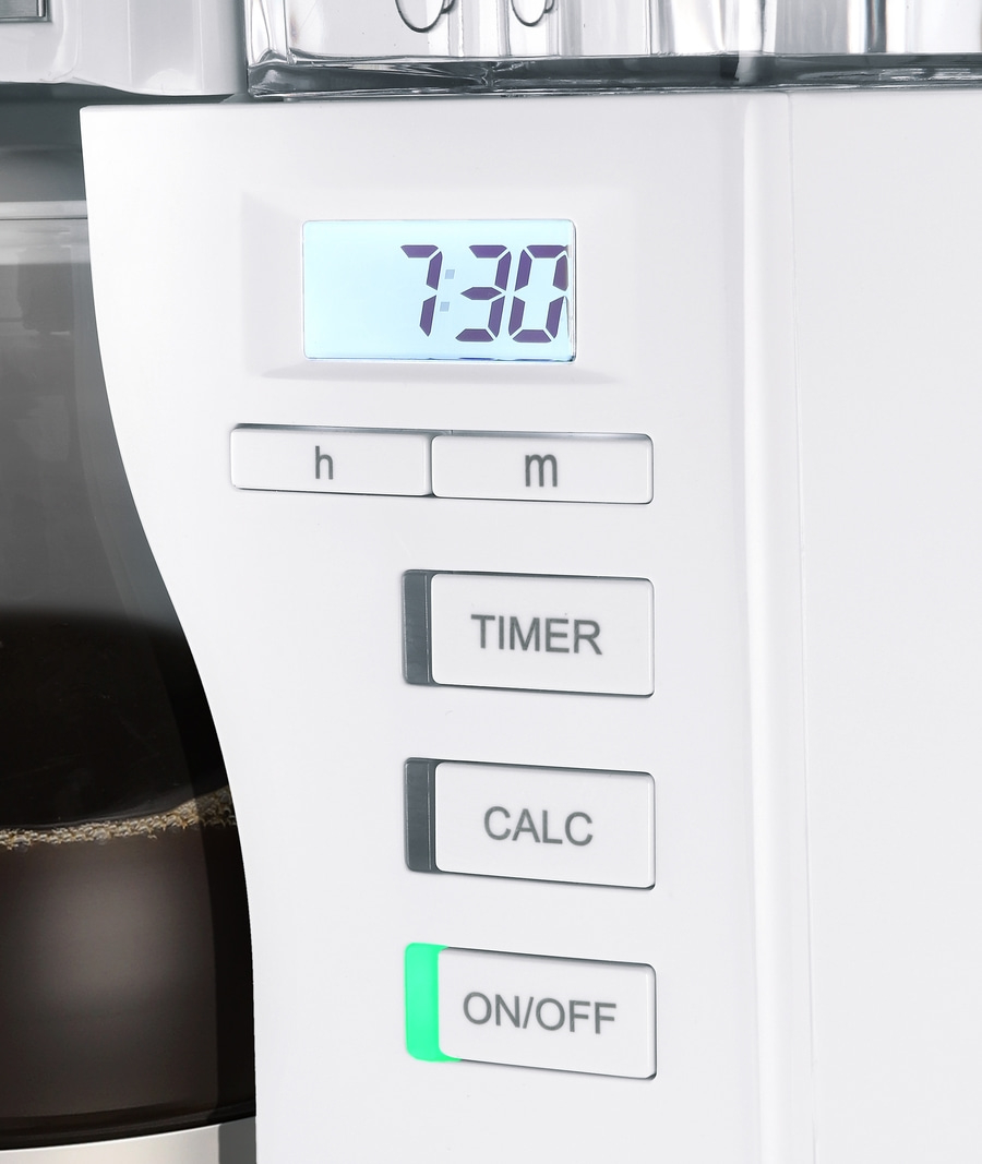 MELITTA Filterkaffeemaschine Look Timer 1025-07 Weiß Warmhaltefunktion 10 Tassen
