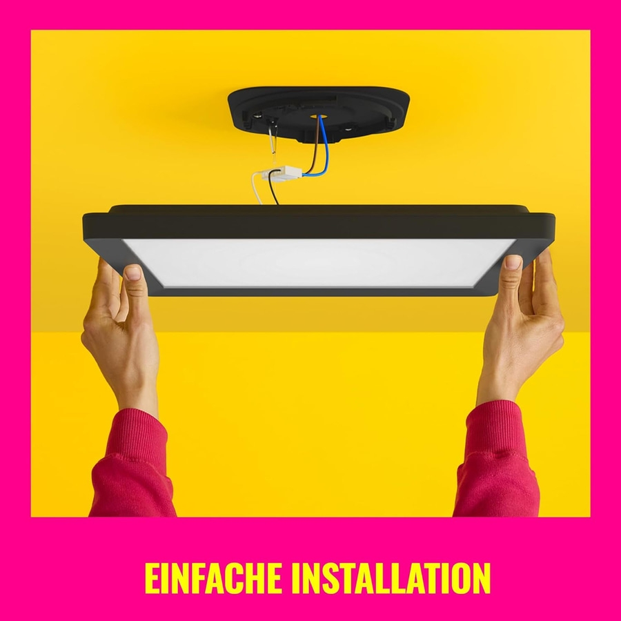 WiZ intelligente Deckenleuchte 29,5x29,5 cm Appsteuerung Smart LED Lampe NEU