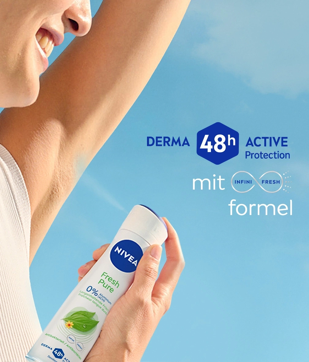 NIVEA Deodorant Fresh Pure Deo Spray 6 x 150ml