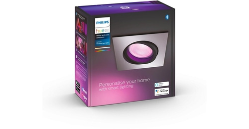 PHILIPS Hue White and Color Ambiance Centura Square Einbauspot eckig GU10 350 lm
