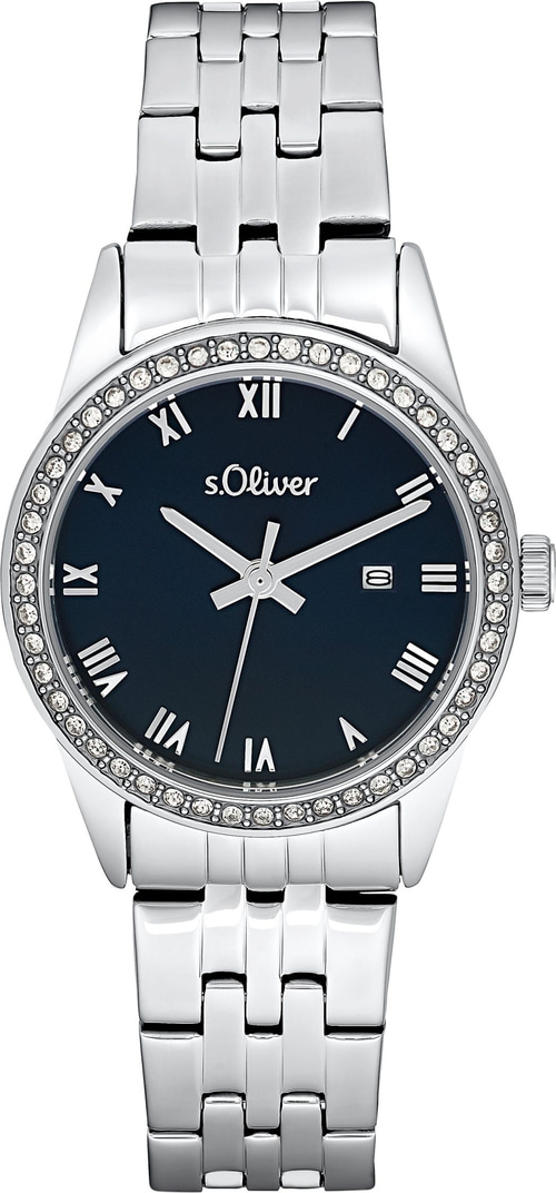 s.Oliver Armbanduhr Damen 2033562 Quarzuhr Edelstahl 31mm silber B-WARE
