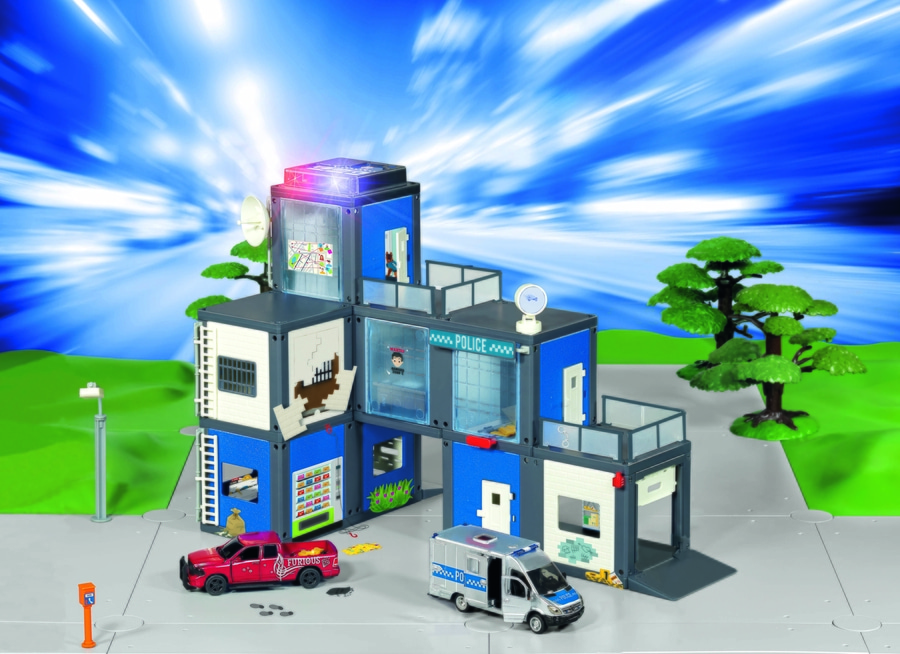 SIKU Polizeistation 5510 Modulares Stecksystem Modellauto Spielzeugauto