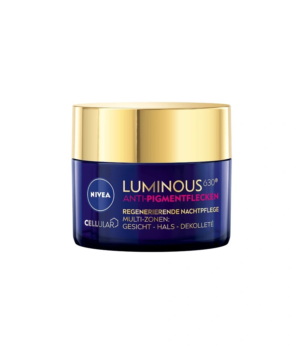 Nivea Luminous 630 Anti-Pigmentflecken Nachtpflege für Gesicht, Hals und Dekolleté