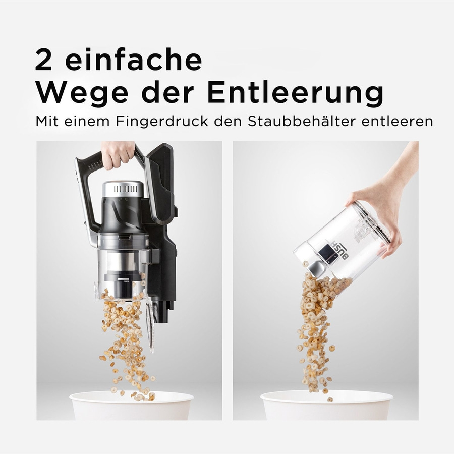 HANSEATIC Akku-Hand-und Stielstaubsauger HVS450BMC 450 Watt 0,7 l B-WARE