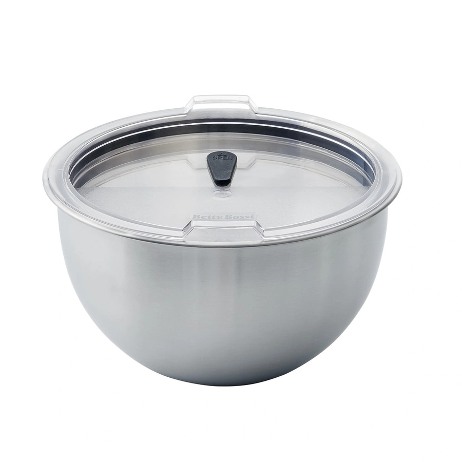 Edelstahlschüssel mit Deckel, Marke Betty Bossi, transparent