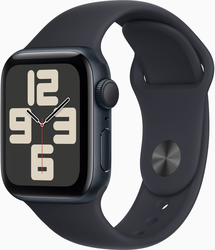 APPLE Watch SE 2024 GPS 44 mm Aluminium Sportband Mitternacht MXEJ3QF/A B-WARE