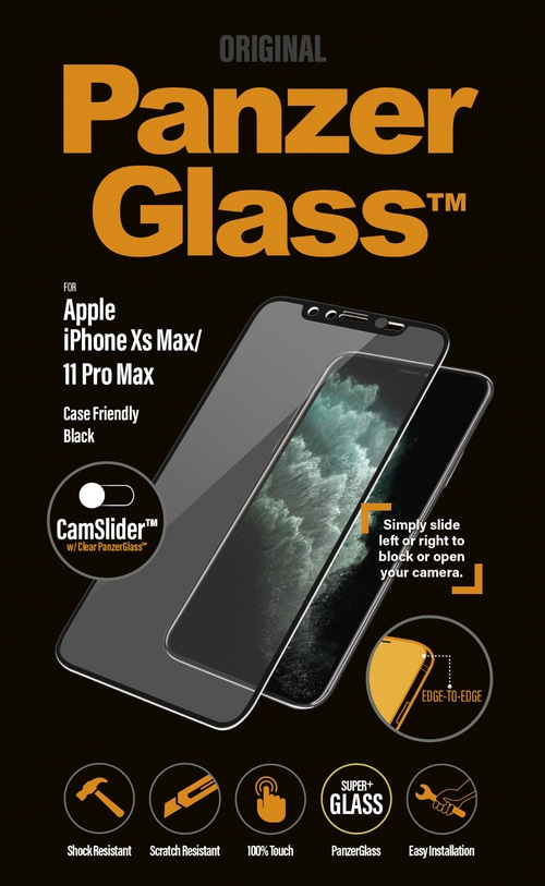 PanzerGlass™ CamSlider® Screen Protector iPhone 11 Pro Max | Xs Max | Edge