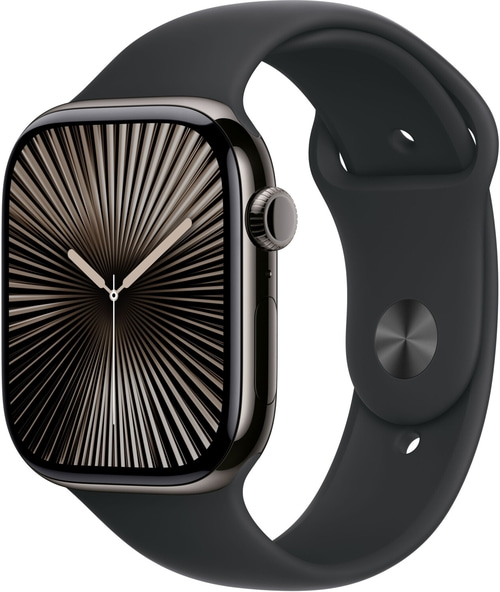APPLE Watch S10 GPS+Cell 46 mm Titan Sportarmband Schwarz M/L MWYE9QF/A B-Ware