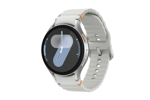 SAMSUNG Galaxy Watch 7 44mm LTE Smartwatch Aluminium Sportarmband silber B-WARE