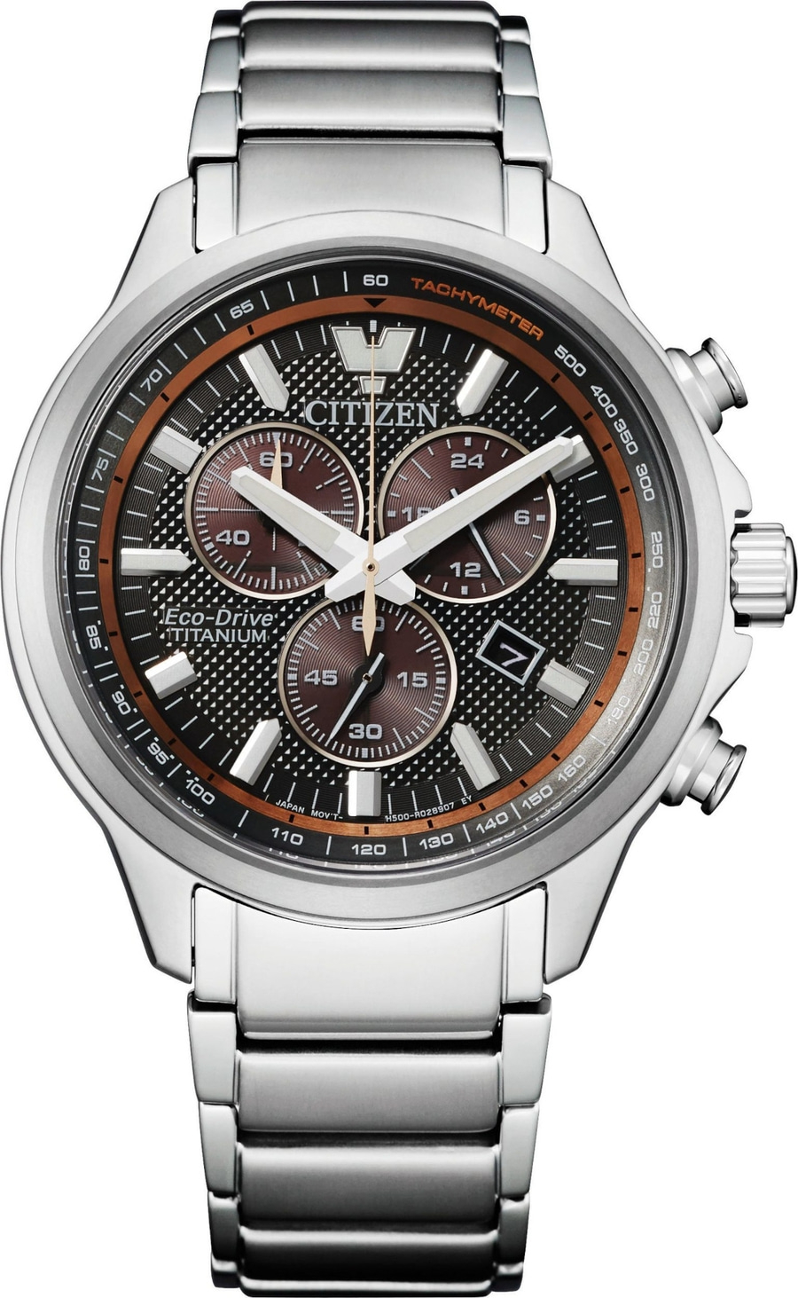CITIZEN 43mm Titanuhr Super Titanium Chrono AT2470-85H Tachymeter Silber B-WARE