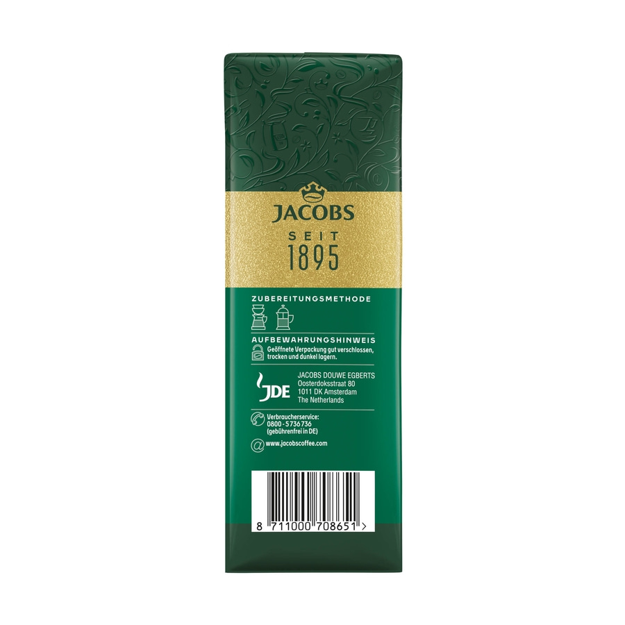 JACOBS Filterkaffee Krönung Röstkaffee gemahlen 100% Arabica klassich 6 x 500 g