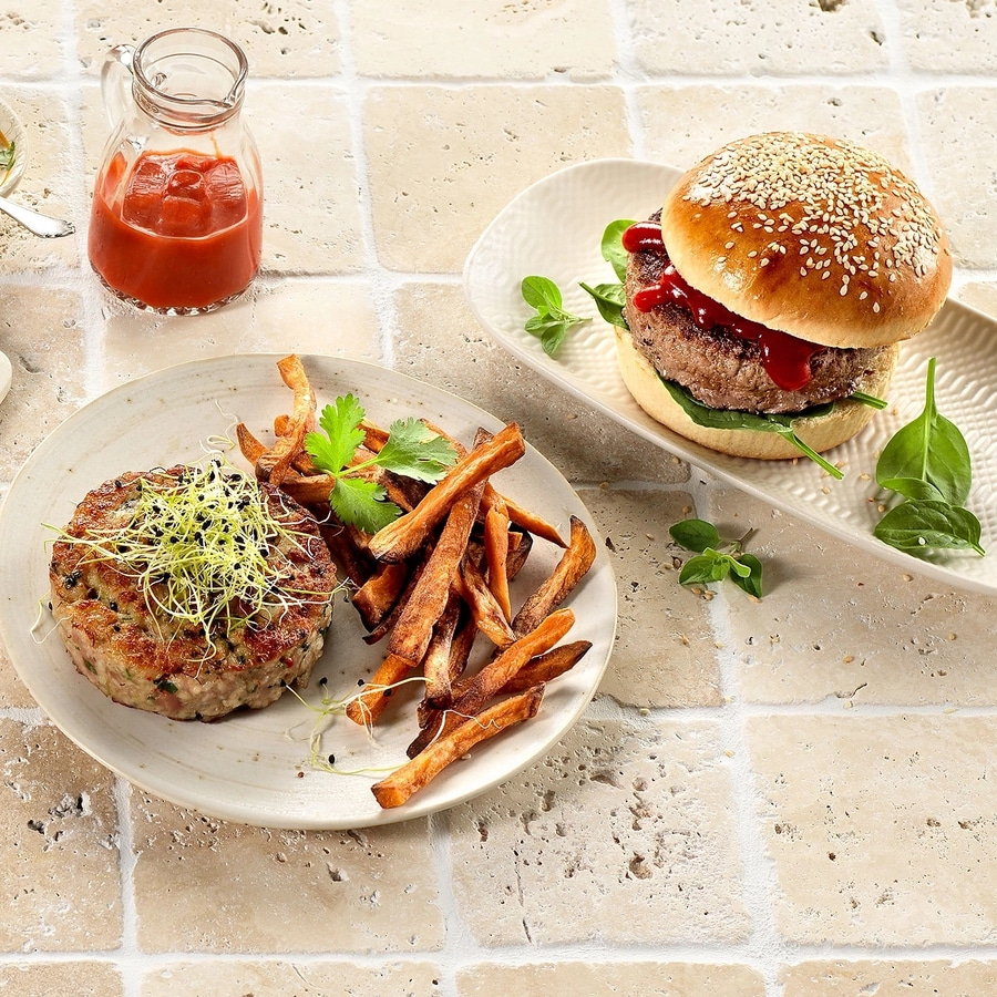 BETTY BOSSI Burgerpresse Kunststoff Barbecue Spülmaschinengeeignet Schwarz NEU