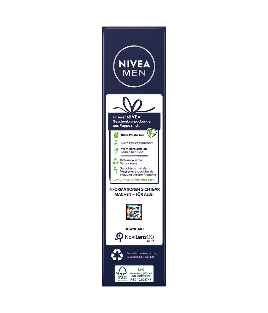 NIVEA MEN Mens Stuff 2025 Duschgel Deo Spray, Pflegegel, Socken Gr. 41-46