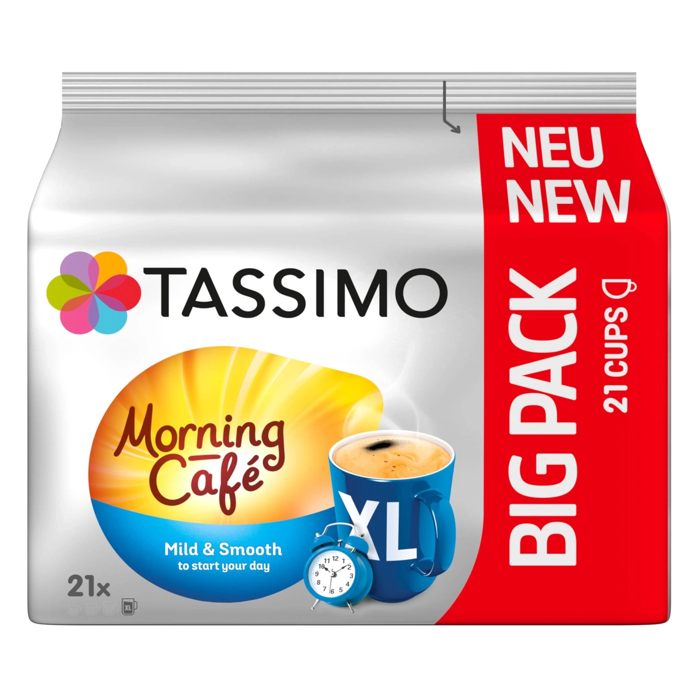 Tassimo Morning Cafe XL Big Pack mit 21 Tassen