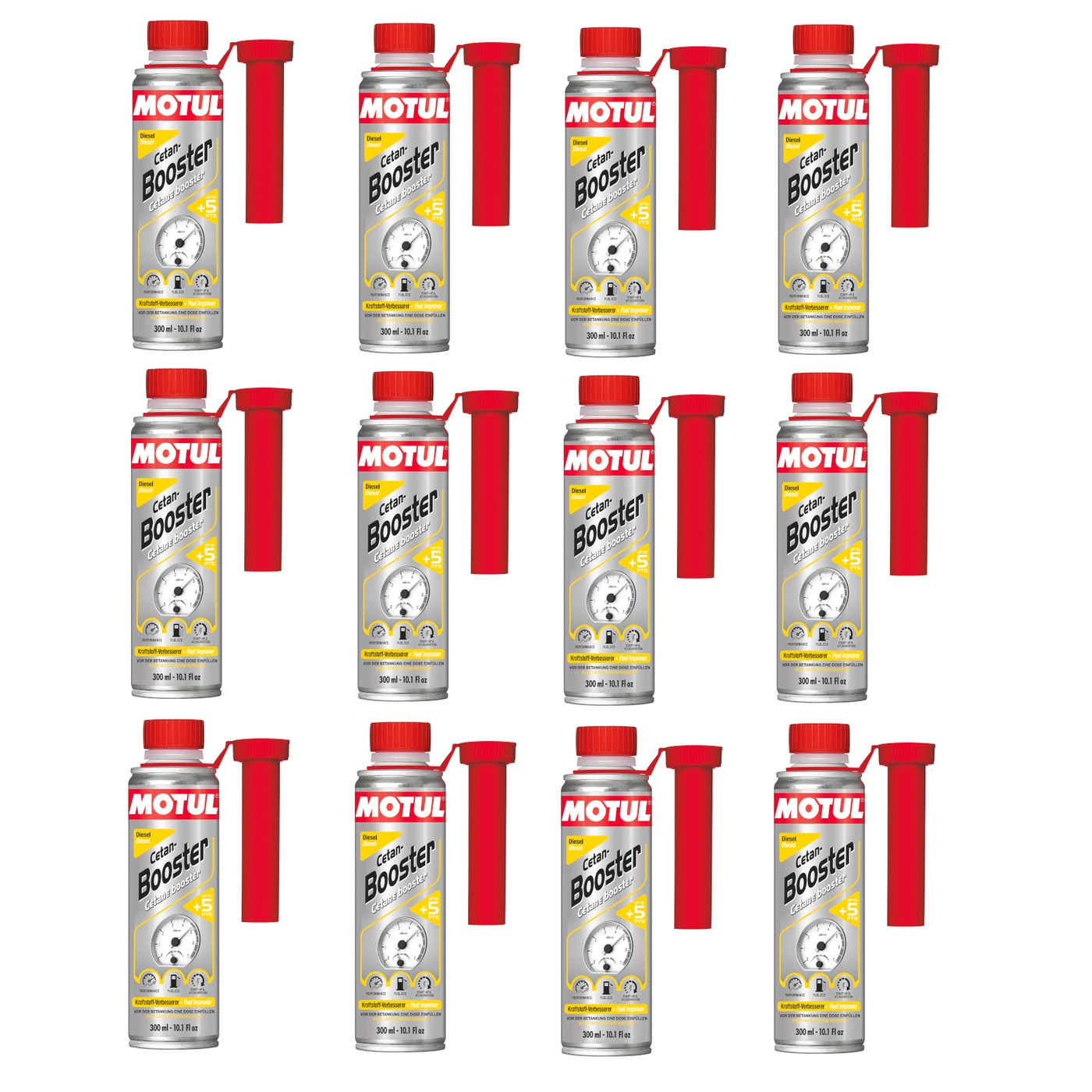 12x MOTUL 300ml Cetane Booster Diesel Reiniger Additiv Cetan Dieselzusatz