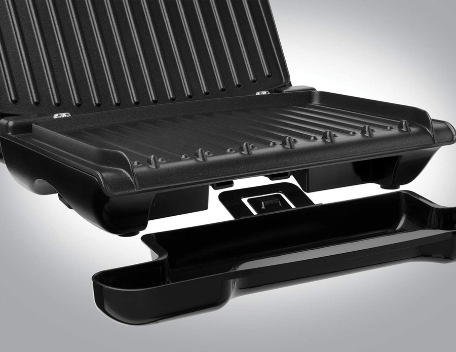 GEORGE FOREMAN Kontaktgrill Steel Compact Fitnessgrill 25030-56 Sandwichgrill