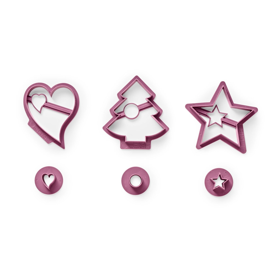 BETTY BOSSI Spitzbuben-Ausstecher Weihnachten 3er-Set