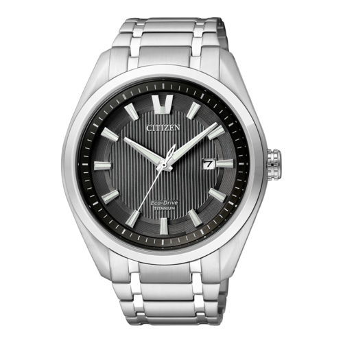 CITIZEN Herren Armbanduhr AW1240-57E Herrenuhr Eco-Drive Titanweiß B-Ware