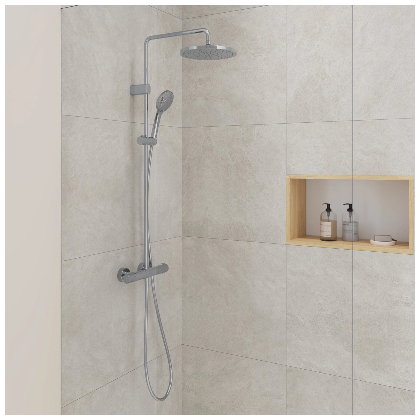 DURAVIT Duschsystem Regendusche Duschkopf Duscharmatur Duschset NEU