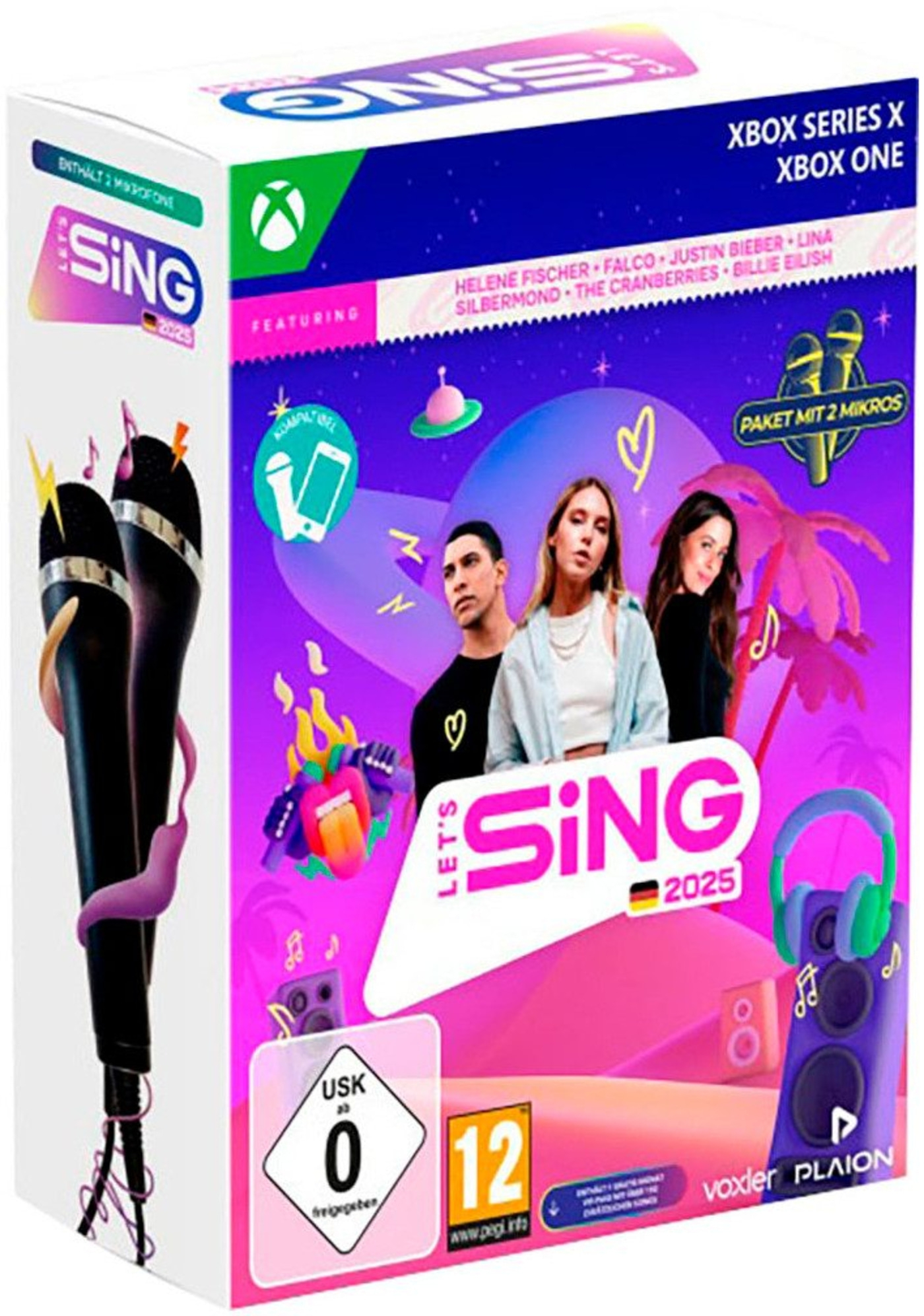 XBOX One/Series X SPIEL: Let's Sing 2025 German Version (+ 2 Mics) B-WARE