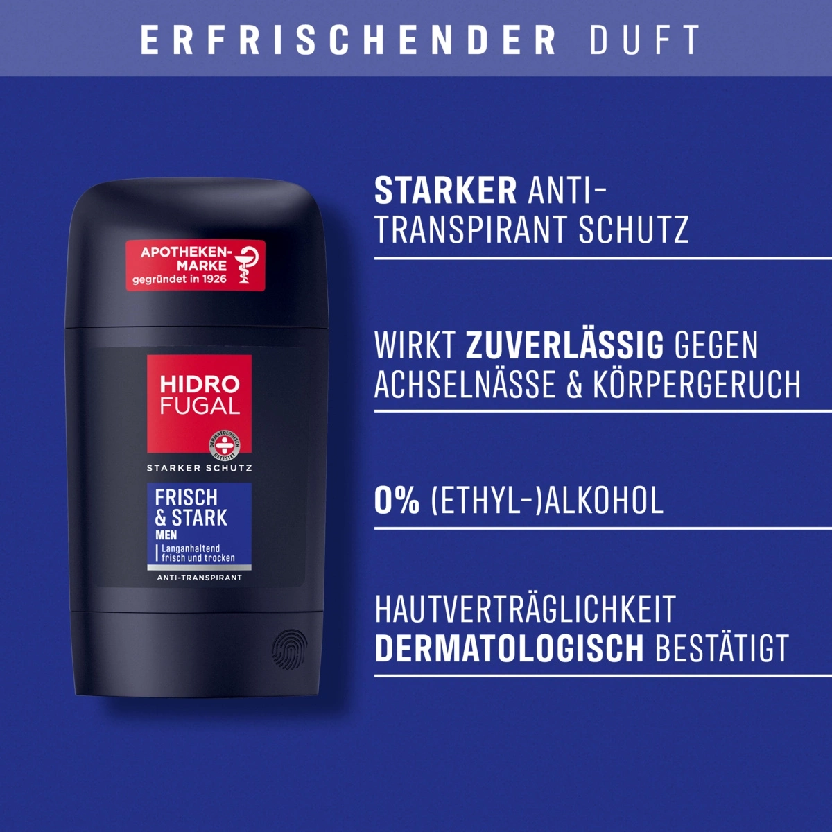 Hidrofugal Frisch & Stark Men Anti-Transpirant Deostick