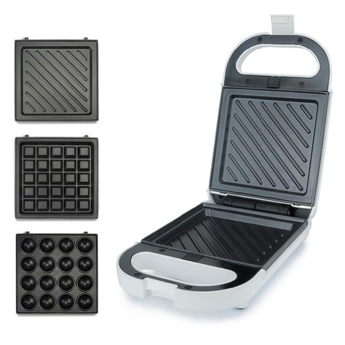 KORONA 3-in-1 Sandwichmaker 47020 Waffeleisen wechselbare Plattensets NEU