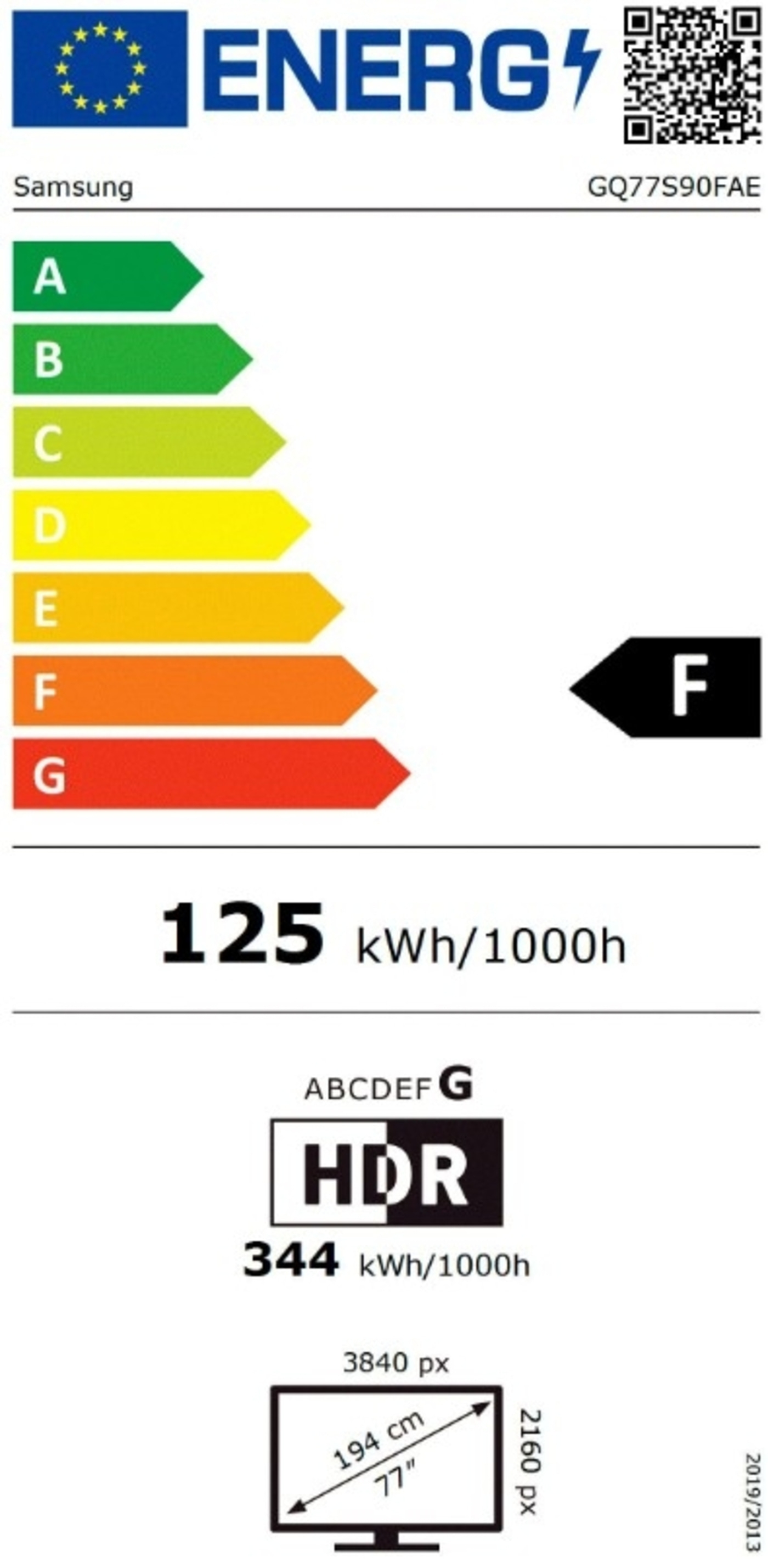 SAMSUNG Smart-TV GQ77S90FAE 195cm/77Zoll OLED-Fernseher 144Hz 4K UHD B-WARE