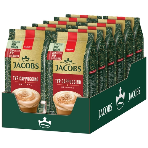 JACOBS Löskaffee TYP CAPPUCCINO 12 x 290 g Beutel löslicher Kaffee Intantkaffee