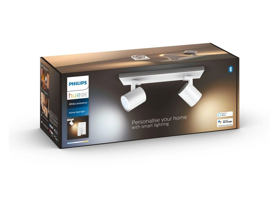 PHILIPS Hue White Ambiance Runner 2er Spot Deckenspot Deckenlampe weiß NEU