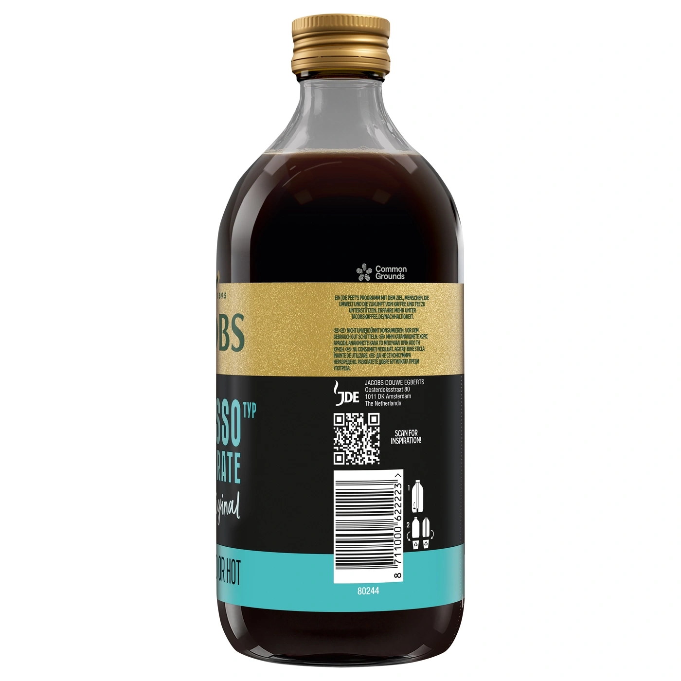Eine Flasche Espresso Konzentrat von Common Grounds