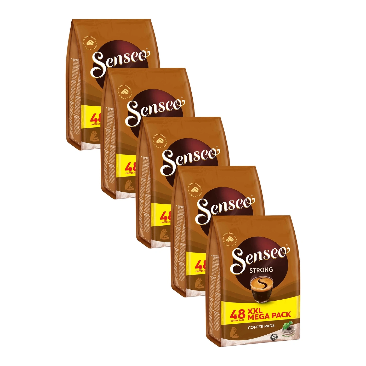 Senseo Kaffee Pads, 48 XXL Mega Pack, stark, braune Verpackung, Kaffee