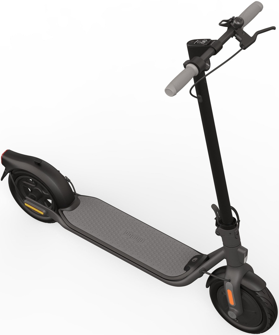 Elektroroller, schwarz, grau, Lenker, Räder, Trittbrett, Ninebot, Verkehrsmittel, Transport
