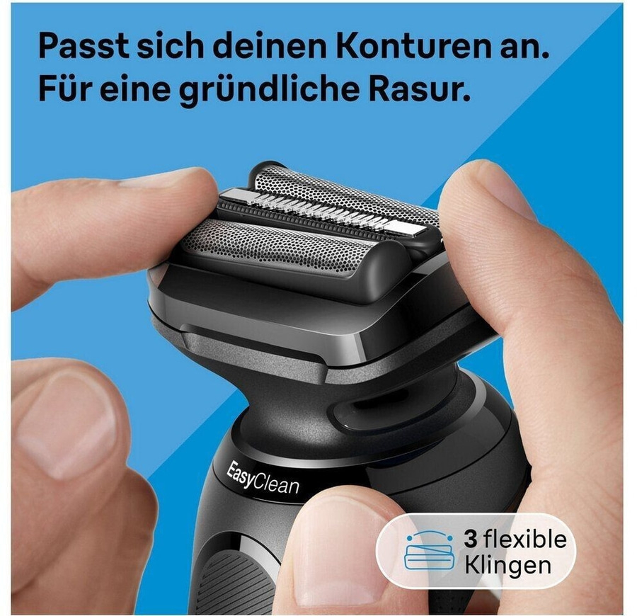 BRAUN Series 5 52-N7200cc Akku Nass- Trockenrasierer Reinigungsstation B-Ware