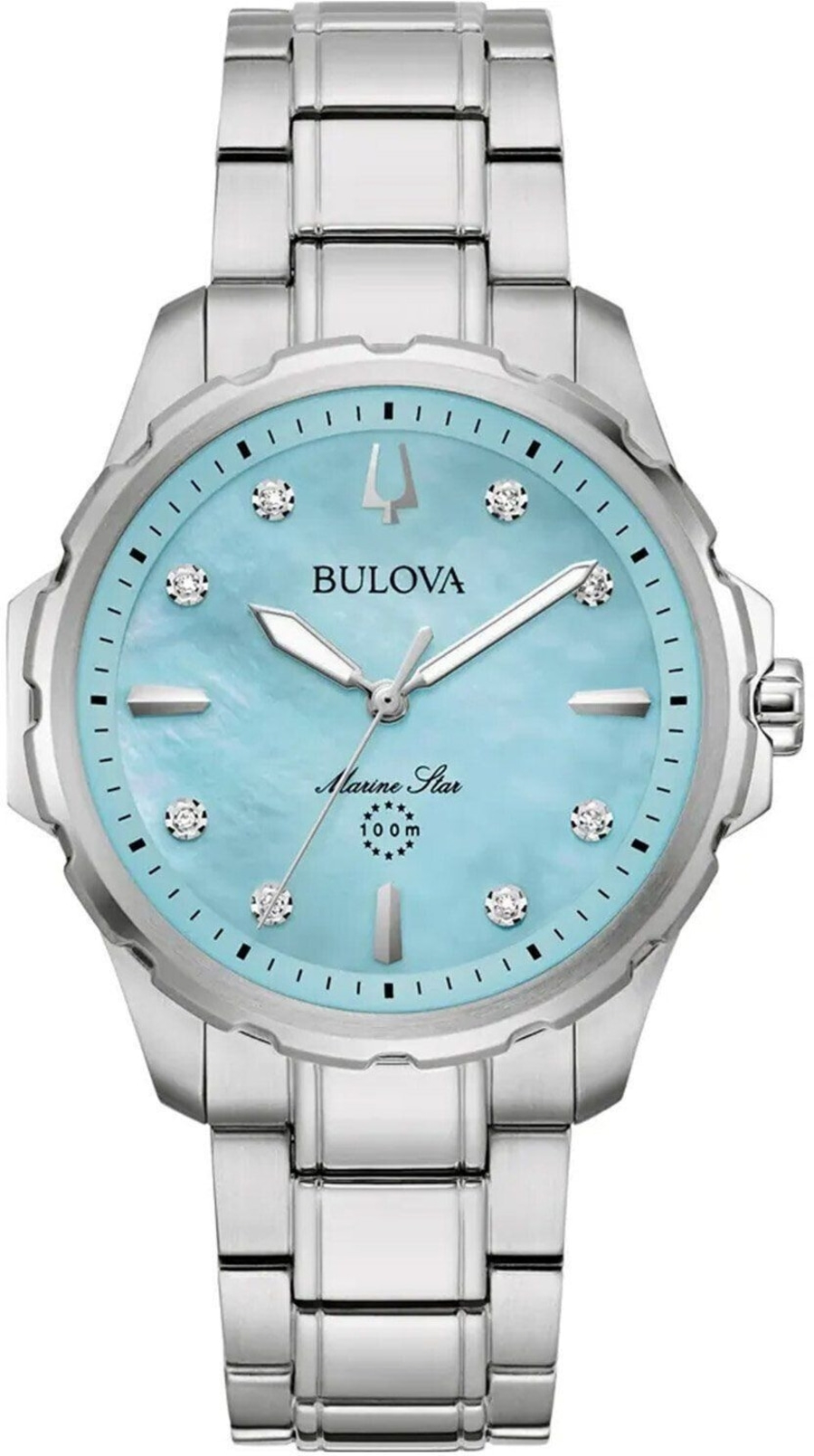 BULOVA 96P248 Armbanduhr Damenuhr Quarz Saphirglas Edelstahl 36 mm B-Ware