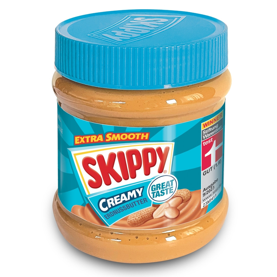 SKIPPY Erdnussbutter "Creamy" Peanut Butter Extra Smooth Ohne Palmöl 1x 340g