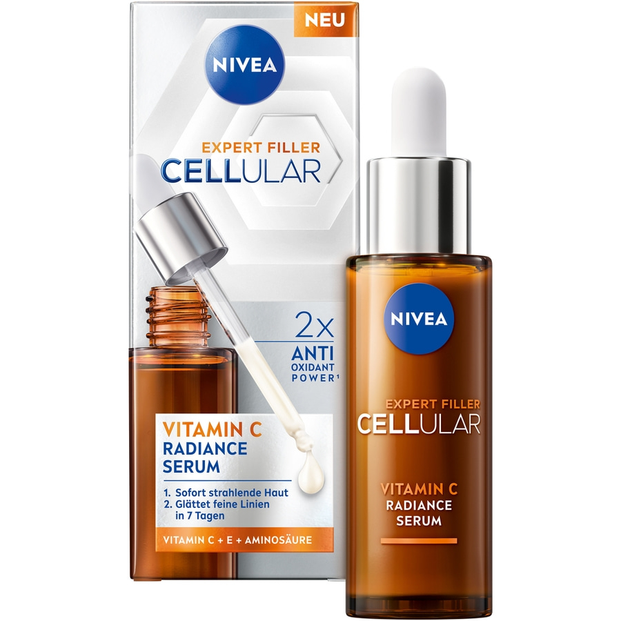NIVEA CELLULAR Expert Filler Vitamin C Radiance Serum 30 ml + Serum Fluid 30 ml