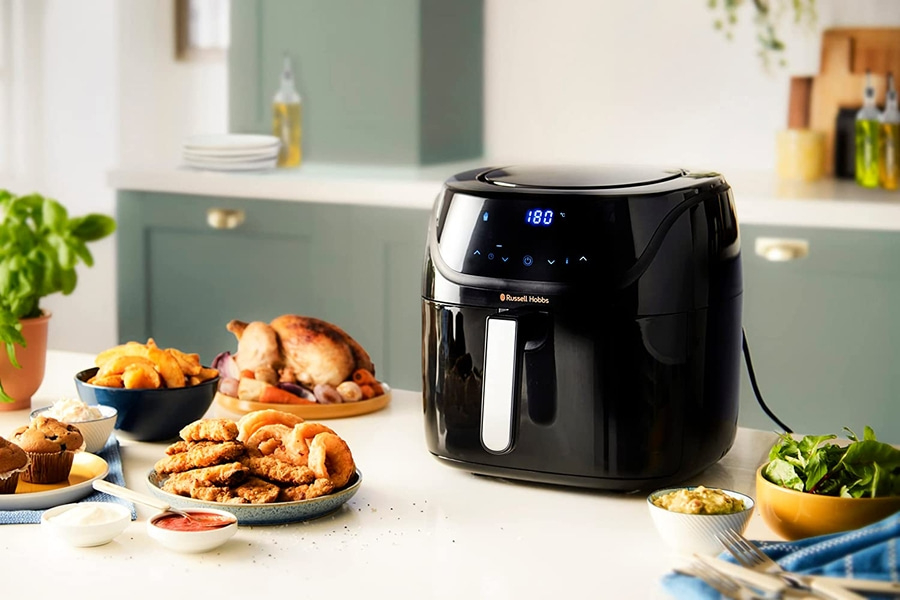 RUSSELL HOBBS Heißluftfritteuse Airfryer Satisfry Air Medium 27160-56 Backen