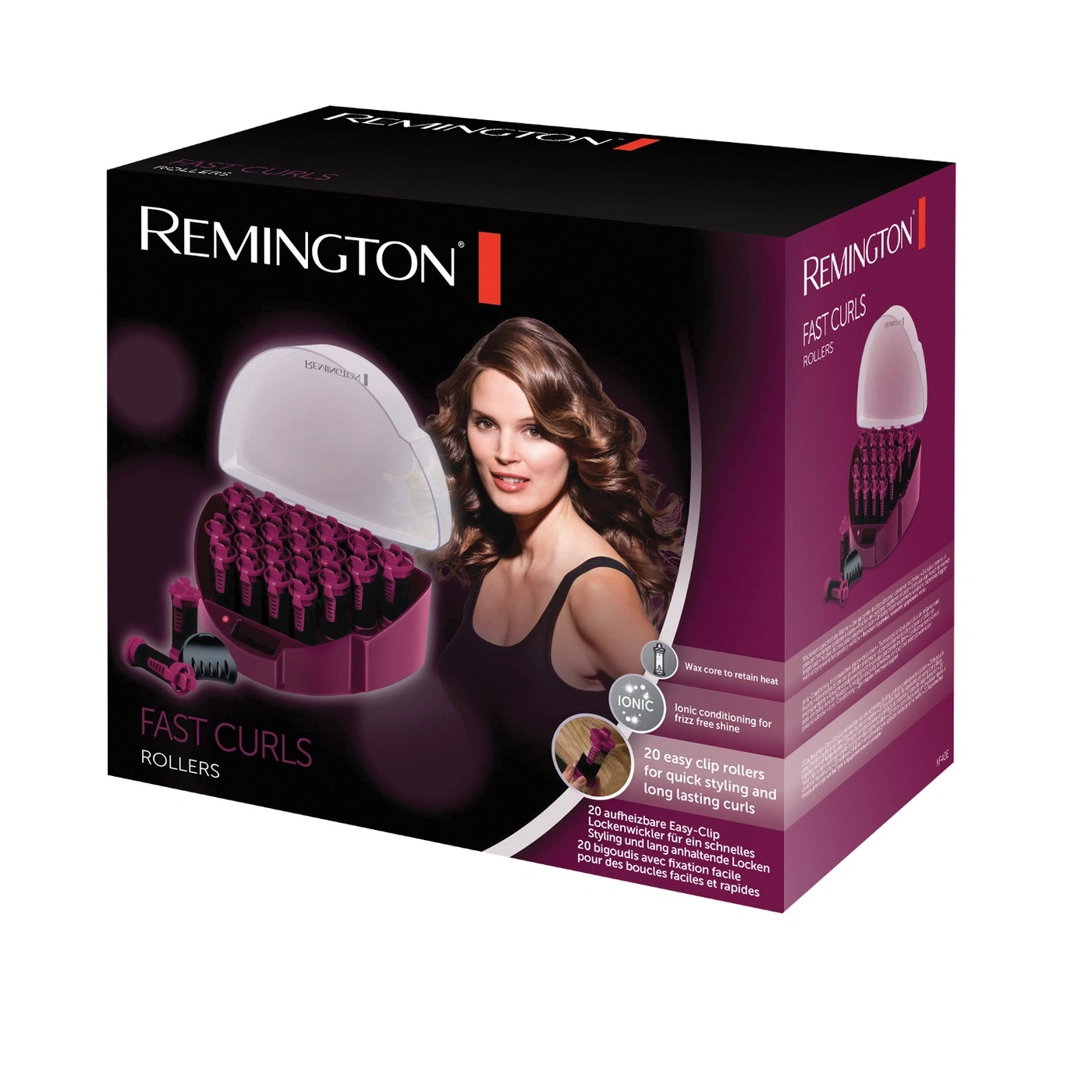 Remington Fast Curls Lockenwickler, schnelles Styling, langanhaltende Locken, 20 Clips