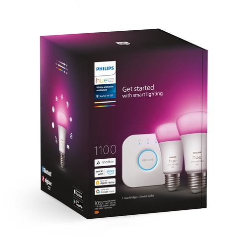 PHILIPS Hue White & Color Ambiance Starter Set 2x E27 Lampe Hue Bridge NEU