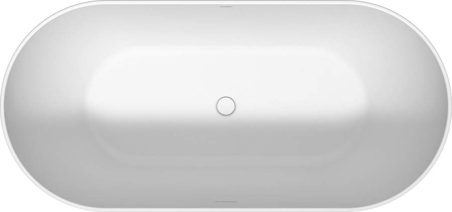 DURAVIT DuraKanto Oval Badewanne 1600x750 mm  Wanne Weiß 2 Rückenschräge
