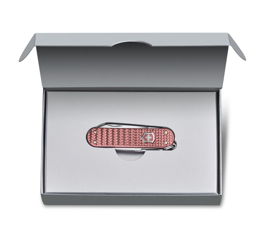 VICTORINOX Schweizer Taschenmesser Classic Precious Alox Kollektion Messer Rose