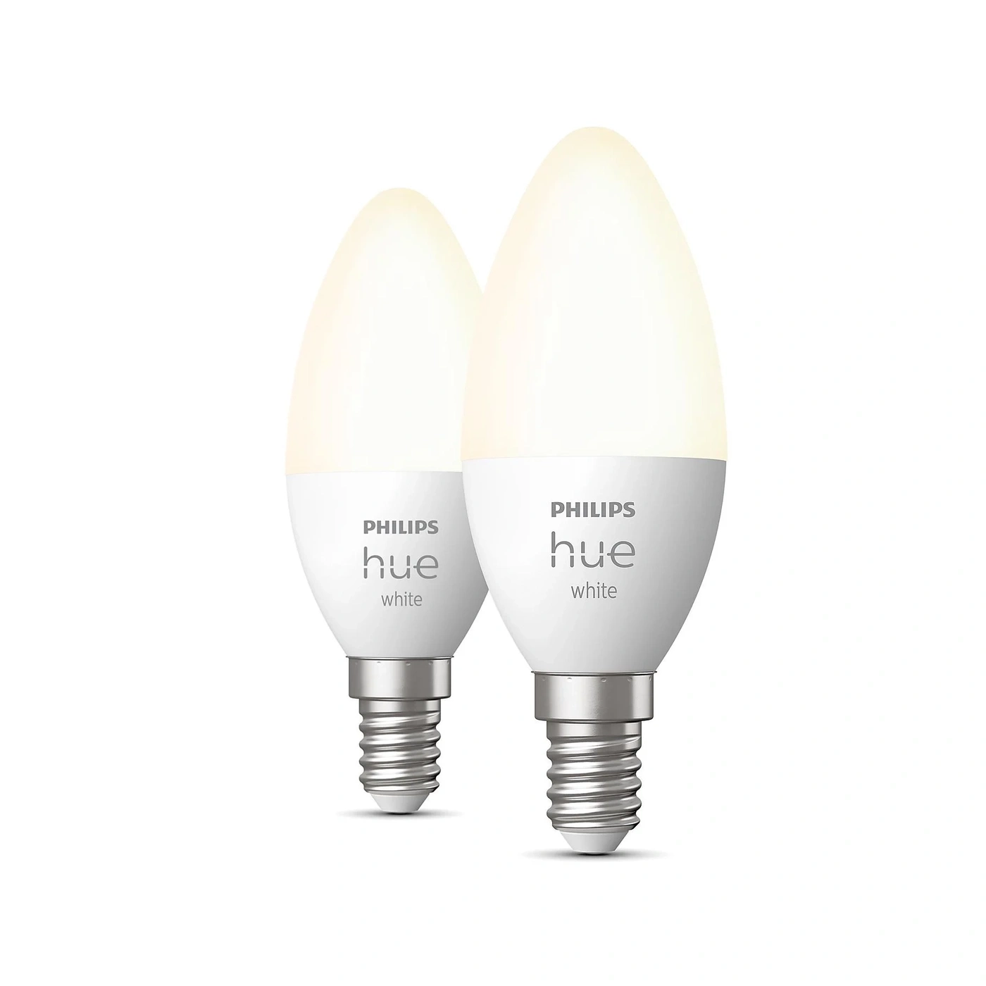 Philips Hue White E14 Smarte Lampe Doppelpack 470 lm Bluetooth Warmweiß NEU