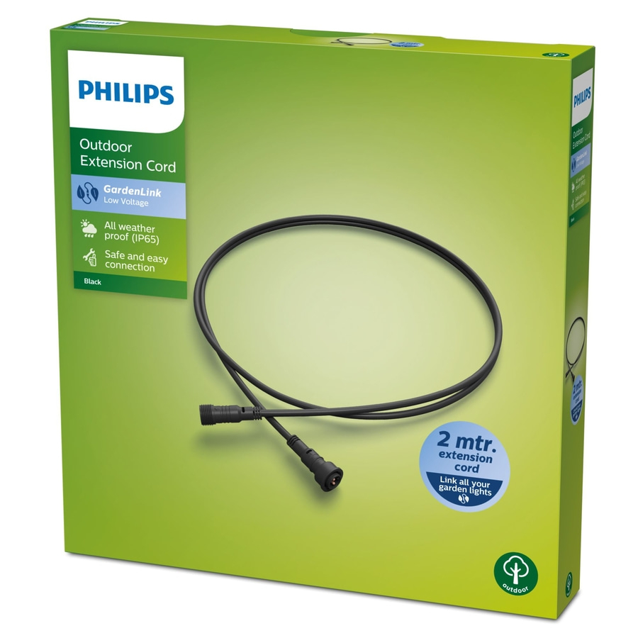 PHILIPS GardenLink Verlängerungskabel 2m IP65 außen schwarz