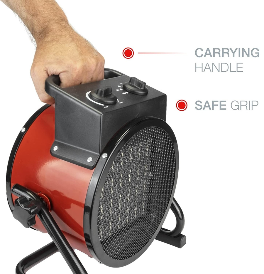 KORONA ELECTRIC Keramik-Heizgebläse 60002 3000W Heiztlüfter Ventilator rot NEU