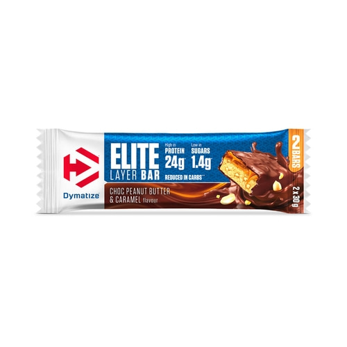 DYMATIZE Protein Riegel Elite Layer Bar Peanut Butter & Caramel 18 x 60 g